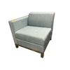 Image 1 : Contemporary Textured Fabric Modular Sectional Chair - approx. 29in x 30in