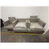 Image 2 : 3pc Patio Furniture Set - Include 2 Rocking/Swivel arm chairs with seat cushions & 1 Chair without c