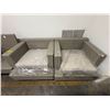 Image 3 : 3pc Patio Furniture Set - Include 2 Rocking/Swivel arm chairs with seat cushions & 1 Chair without c