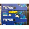 Image 2 : 3pc 2 pack TN760 Black Toner Cartridge expiry 28/09/2028