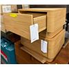Image 3 : Set of 2 Moe's Round Off Small Nightstand Light Oak Brown - RV $1,558 20"Wx15"Dx11"H