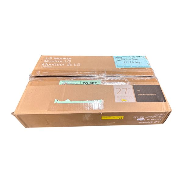 27in LG Monitor 27MP60G IPS AMD Free Sync in box