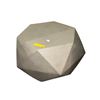 Image 1 : The Living Lab Modern Geometric Faceted Concrete Coffee Table Outdoor Accent Stool - approx. 31in x 