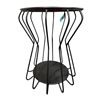 Image 2 : The Living Lab Modern Black Wire Cage Accent Table Side Table - approx. 18 1/2in x 24in - RV $399