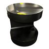 Image 1 : The Living Lab Modern Matte Black Round End Table - approx. 22in D x 24in H