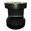 Image 2 : The Living Lab Modern Matte Black Round End Table - approx. 22in D x 24in H