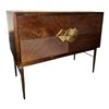 Image 1 : The Living Lab Galapagos 2 Drawer Chevron Wood Accent Chest with Sculpted Brass Handles - approx. 36