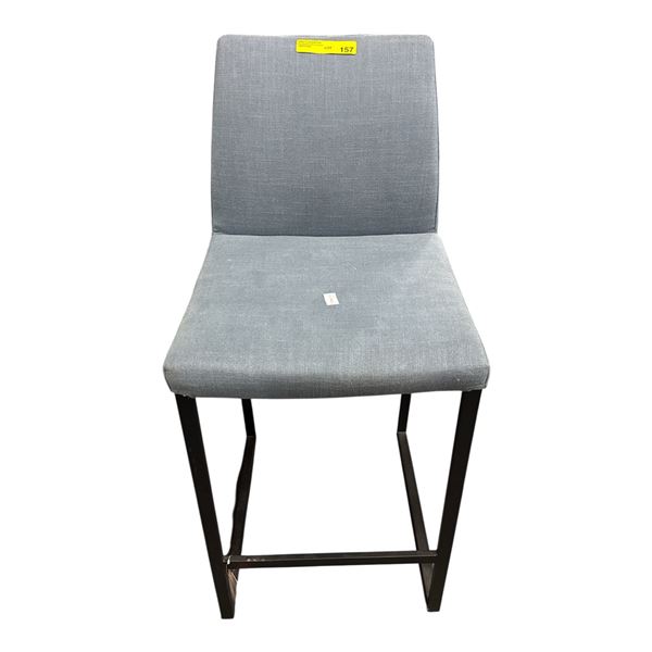 The Living Lab Curvo Counter Stool with black metal legs - RV $759