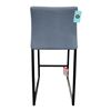 Image 2 : The Living Lab Curvo Counter Stool with black metal legs - RV $759
