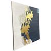 Image 2 : The Living Lab Metamorphic Abstract Canvas Wall Art Navy Blue & Textured Gold Foil - approx. 4ft x 4