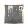 Image 3 : 2-Piece Abstract Canvas Wall Art Set Textured Grey with Silver Leaf Accents - approx. 22in x 22in RV