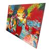 Image 2 : Expressionist Boxing Match Canvas Painting Vibrant Colorful Sports Wall Art - 35 1/2in x 23 1/2in