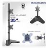 Image 3 : BNIB - 5pc VIVO Dual Monitor Desk Stand Free-Standing LCD Mount, Holds in Stacked Vertical Position 