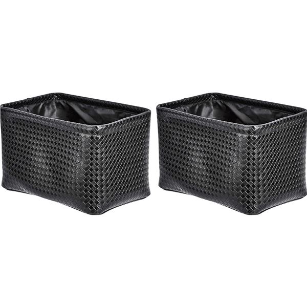 BNIB - Box of Amazon Basics Storage Bins Metallic Black 2 Pack - 4packs in a box