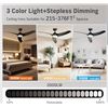 Image 2 : BNIB - Tavzake 56in Ceiling Fan with Light & Remote