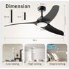 Image 3 : BNIB - Tavzake 56in Ceiling Fan with Light & Remote