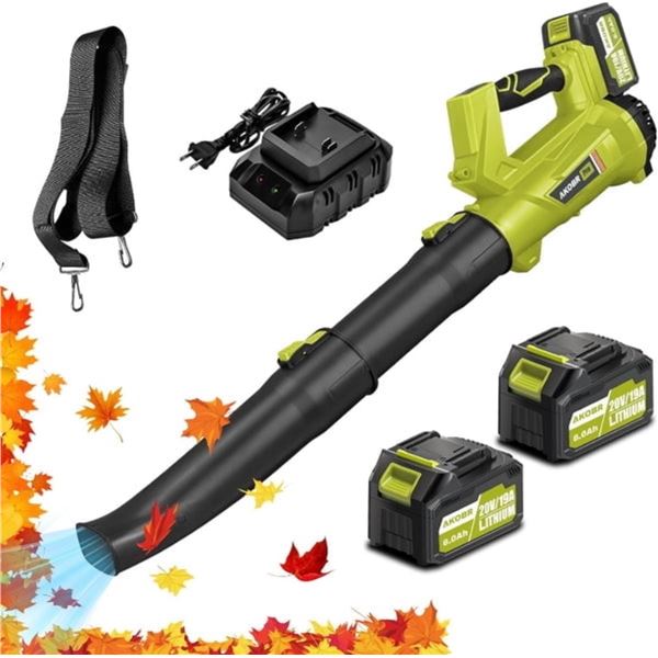 BNIB - AKOBR Cordless Leaf Blower - comes with 2 batteries and charger