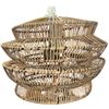 Image 1 : Gabby Ellington Layered Woven Chandelier Ceiling Fixture - approx. 28in H