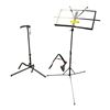 Image 1 : On-Stage Stands Folding Music Stand with Two Guitar Stands