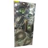 Image 2 : Contemporary Metallic Pattern Statement Mirror - 45in x 20in