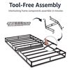 Image 3 : BNIB - Amazon Basics Twin Size Mattress Foundation, Smart Box Spring, Tool Free Easy Assembly