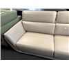 Image 4 : Amax Leather - 86in Italian Style Top-Grain Leather Sofa with Folding Headrests (no legs)