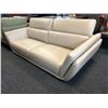 Image 5 : Amax Leather - 86in Italian Style Top-Grain Leather Sofa with Folding Headrests (no legs)