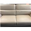 Image 7 : Amax Leather - 86in Italian Style Top-Grain Leather Sofa with Folding Headrests (no legs)