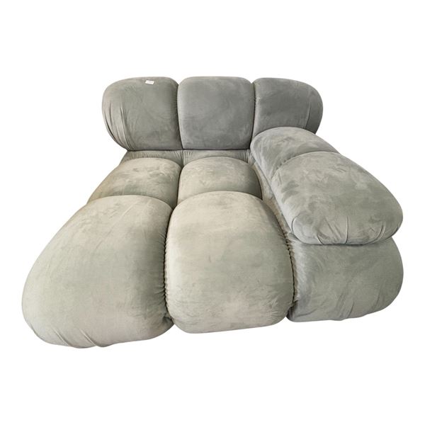 Rove Concepts - Belia Collection Modular Velvet Corner Sofa Section - approx. 38in x 38in (new open 