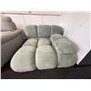 Image 2 : Rove Concepts - Belia Collection Modular Velvet Corner Sofa Section - approx. 38in x 38in (new open 