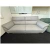 Image 2 : Contemporary 2-Cushion Fabric Sofa with Flared Arms - approx. 80in