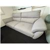Image 3 : Contemporary 2-Cushion Fabric Sofa with Flared Arms - approx. 80in