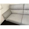 Image 4 : Contemporary 2-Cushion Fabric Sofa with Flared Arms - approx. 80in
