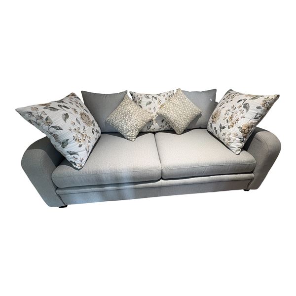 3 Seater 76in Arezzo Teal Fabric Sofa (new open box)