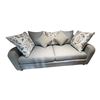 Image 1 : 3 Seater 76in Arezzo Teal Fabric Sofa (new open box)