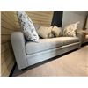 Image 3 : 3 Seater 76in Arezzo Teal Fabric Sofa (new open box)