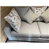Image 4 : 3 Seater 76in Arezzo Teal Fabric Sofa (new open box)
