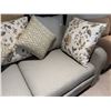Image 6 : 3 Seater 76in Arezzo Teal Fabric Sofa (new open box)