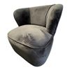 Image 1 : Plush Velvet Wrap-Around Low-Profile Accent Chair - approx. 29in