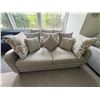 Image 2 : 3 Seater 76in Arezzo Teal Fabric Sofa (new open box) - RV $1,795