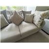 Image 4 : 3 Seater 76in Arezzo Teal Fabric Sofa (new open box) - RV $1,795
