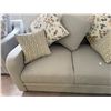 Image 3 : 61in Arezzo Teal Fabric Sofa (new open box)