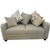 Image 1 : 61in Arezzo Teal Fabric Sofa (new open box)