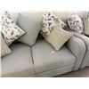 Image 4 : 61in Arezzo Teal Fabric Sofa (new open box)