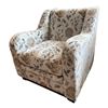 Image 1 : 1 Seater 33in Arezzo Teal Fabric Floral Sofa (new open box)