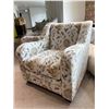 Image 3 : 1 Seater 33in Arezzo Teal Fabric Floral Sofa (new open box) - RV $995