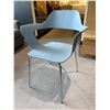 Image 2 : Set of 4 Modern Molded Resin Armchair Light Blue