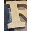 Image 3 : 4pc Metal Letter R Wall Decor - approx. 12in x 13in