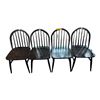 Image 1 : Set of 4 Classic Windsor Style Wooden Dining Chairs