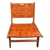 Image 2 : Mid-Century Modern Woven Leather Lounge Chair